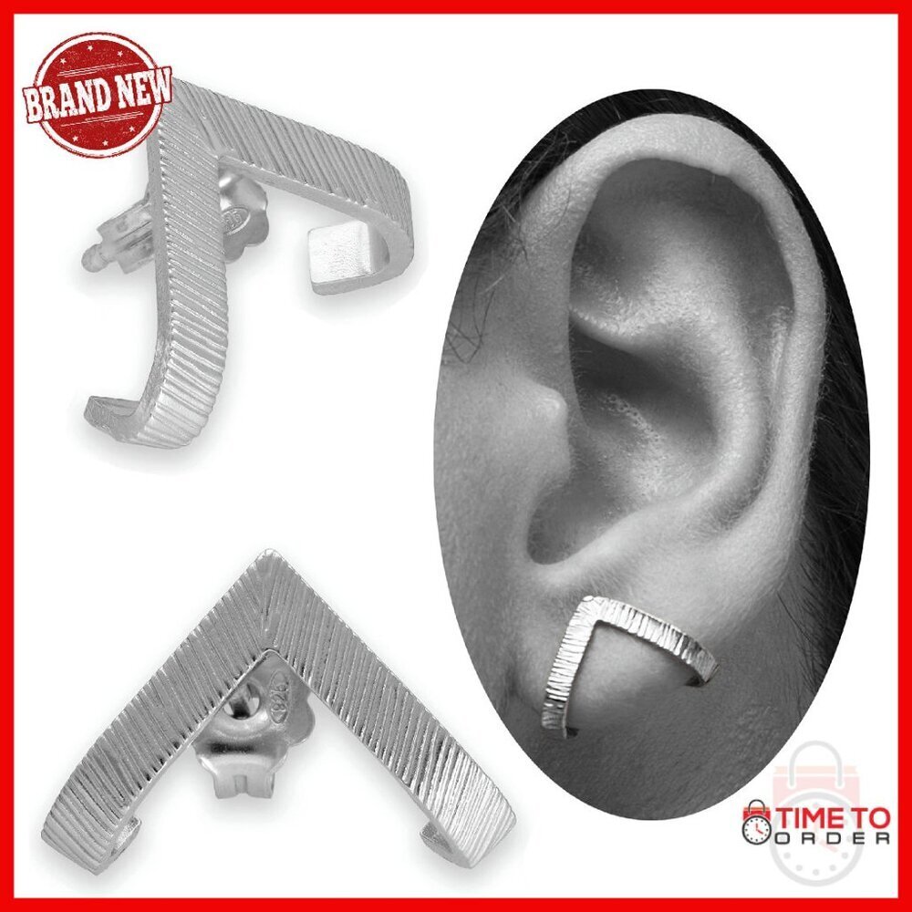 Gold Plated Sterling Silver Huggie Hoop Earrings, Hypoallergenic